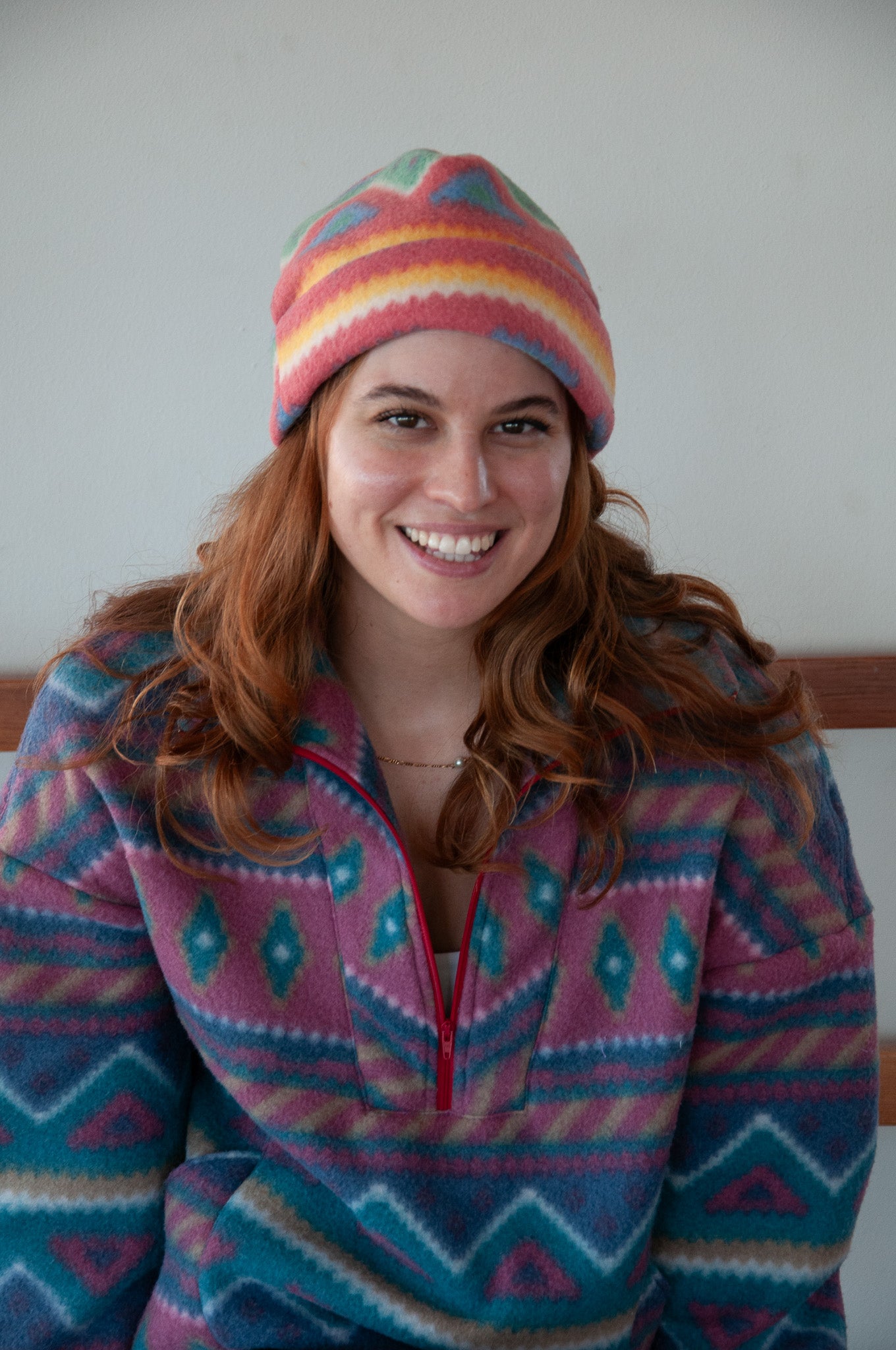 Fun Patterns Fleece Beanie