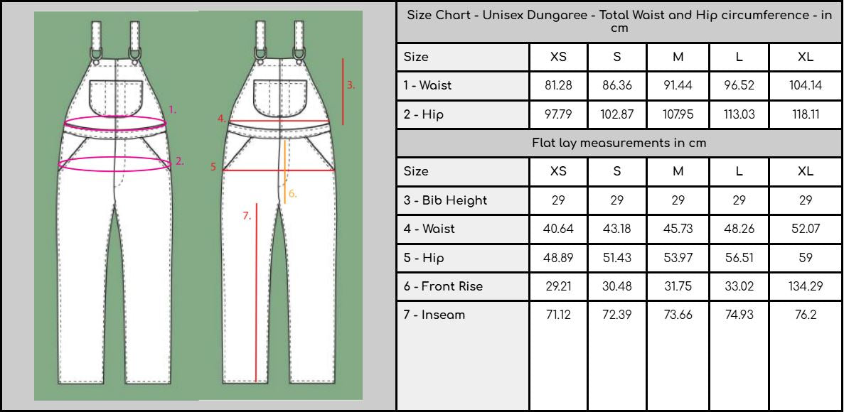 The Garden Route Dungaree - Unisex