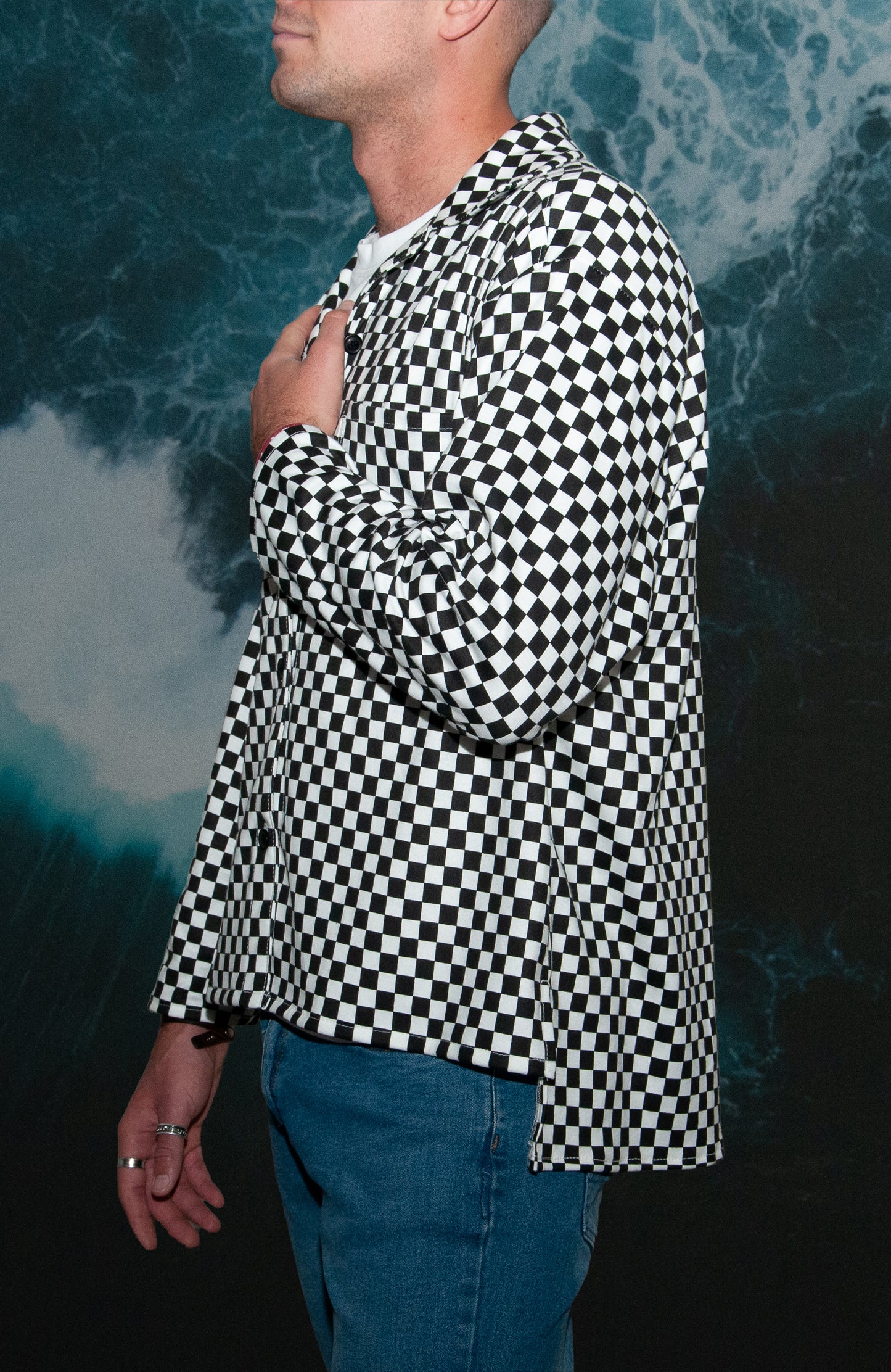 Checkered Collar Shirt