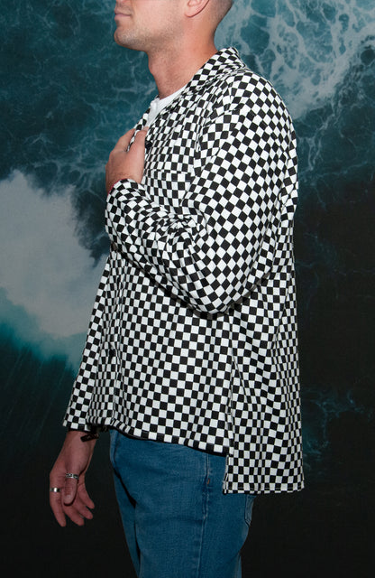 Checkered Collar Shirt