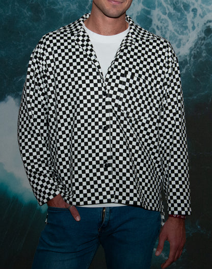 Checkered Collar Shirt