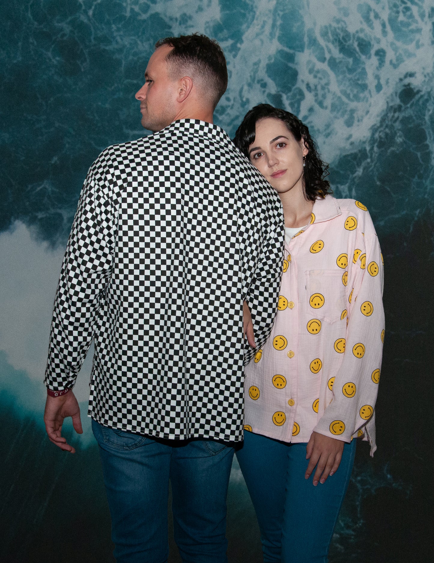 Checkered Collar Shirt