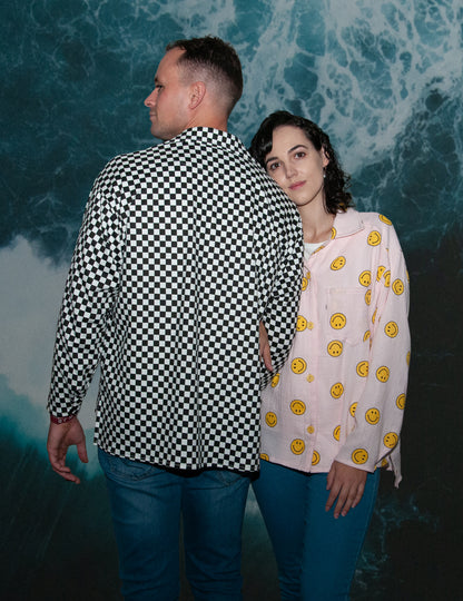Checkered Collar Shirt