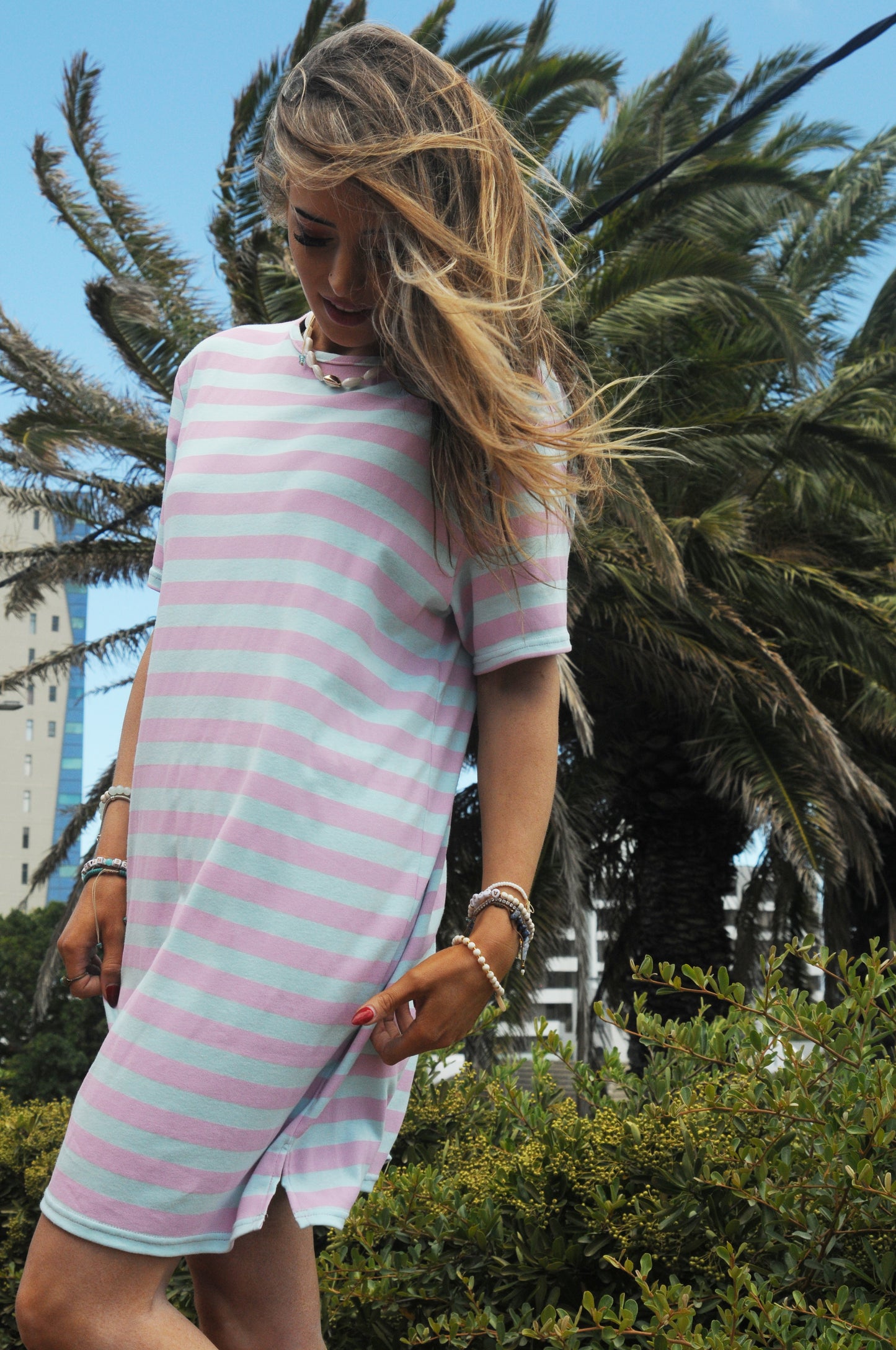 Candy floss T-Shirt Dress