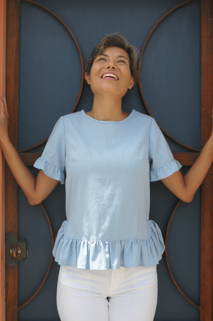 "Die Juffrou Toppie" -  Light Blue