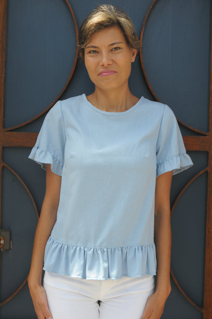 "Die Juffrou Toppie" -  Light Blue