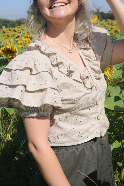 Layered Frilled Blouse