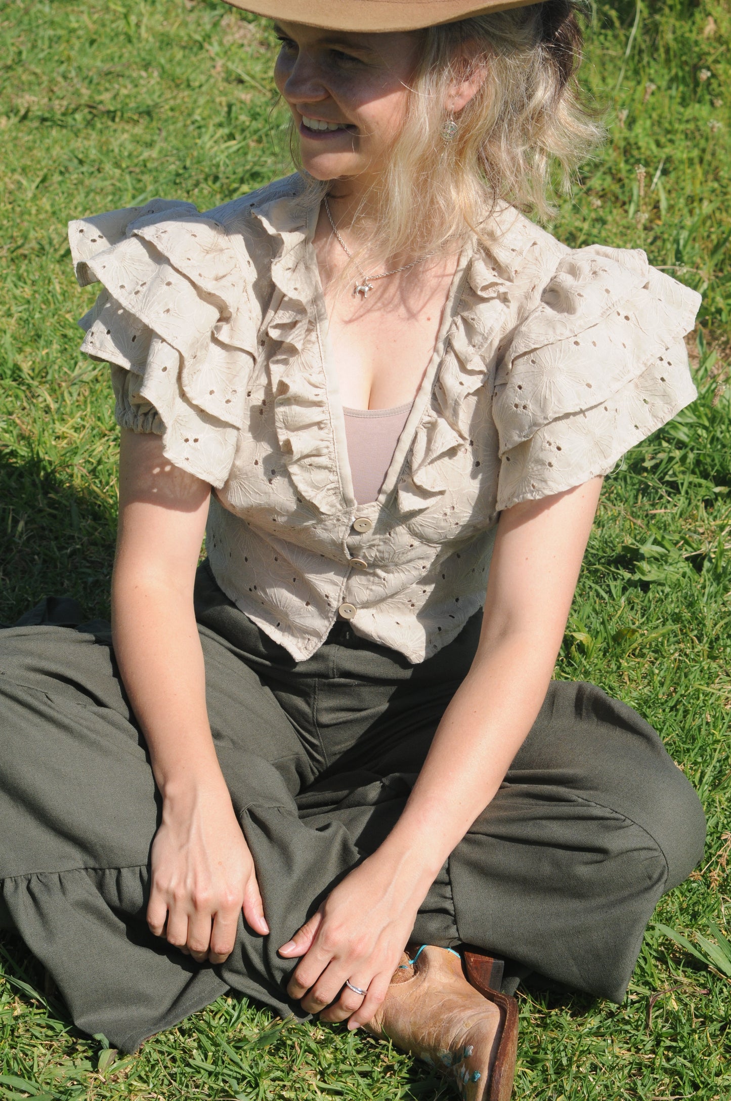 Layered Frilled Blouse