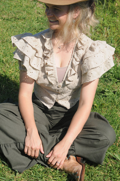 Layered Frilled Blouse