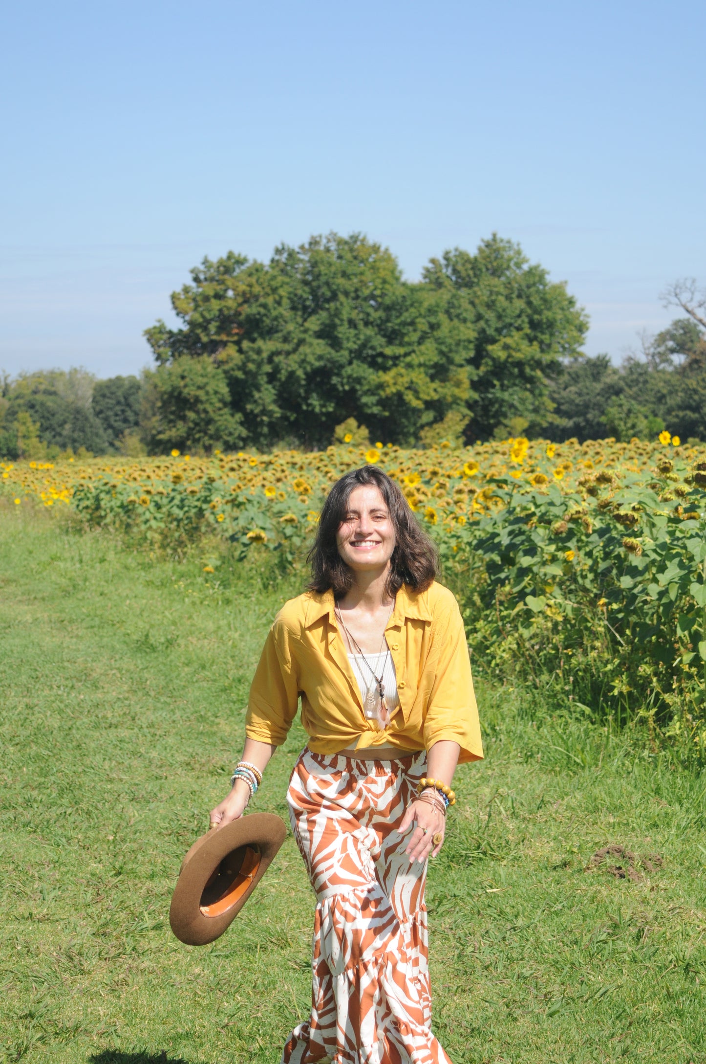 Bohemian Pants: Twill Leaves