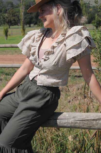 Layered Frilled Blouse