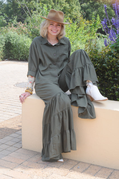 Olive Dreams - Quarter Sleeve Shirt