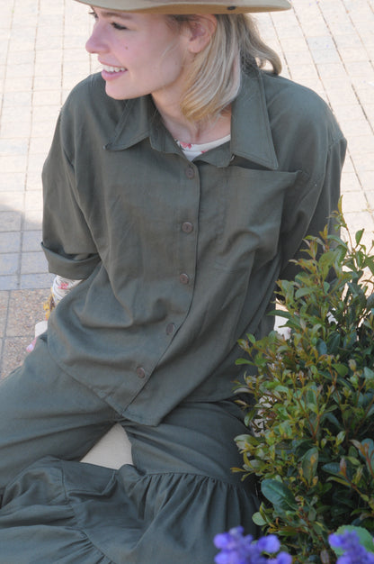 Olive Dreams - Quarter Sleeve Shirt