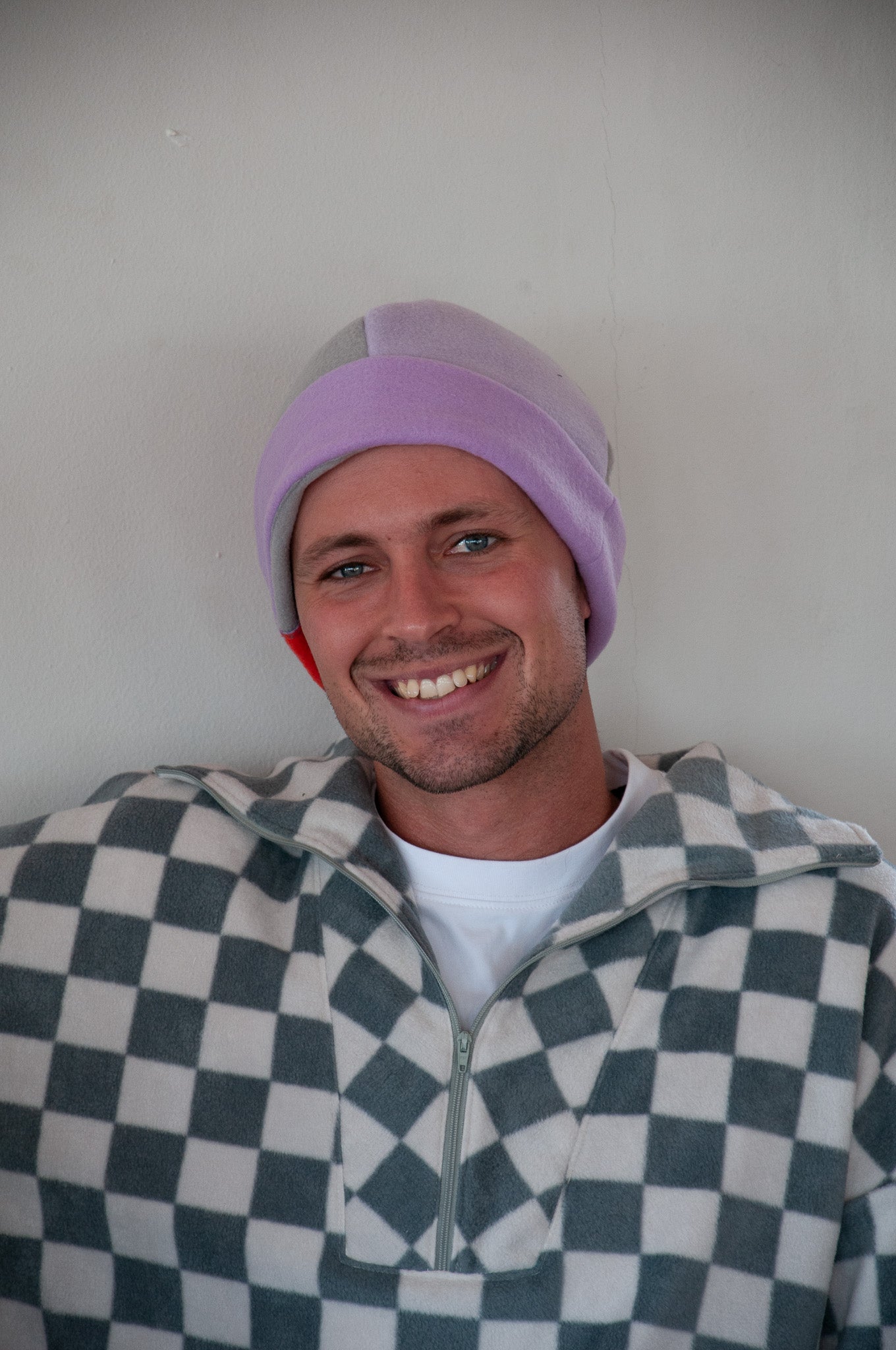 Multi-Coloured Fleece Beanie