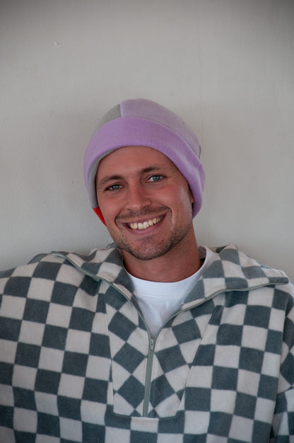Multi-Coloured Fleece Beanie