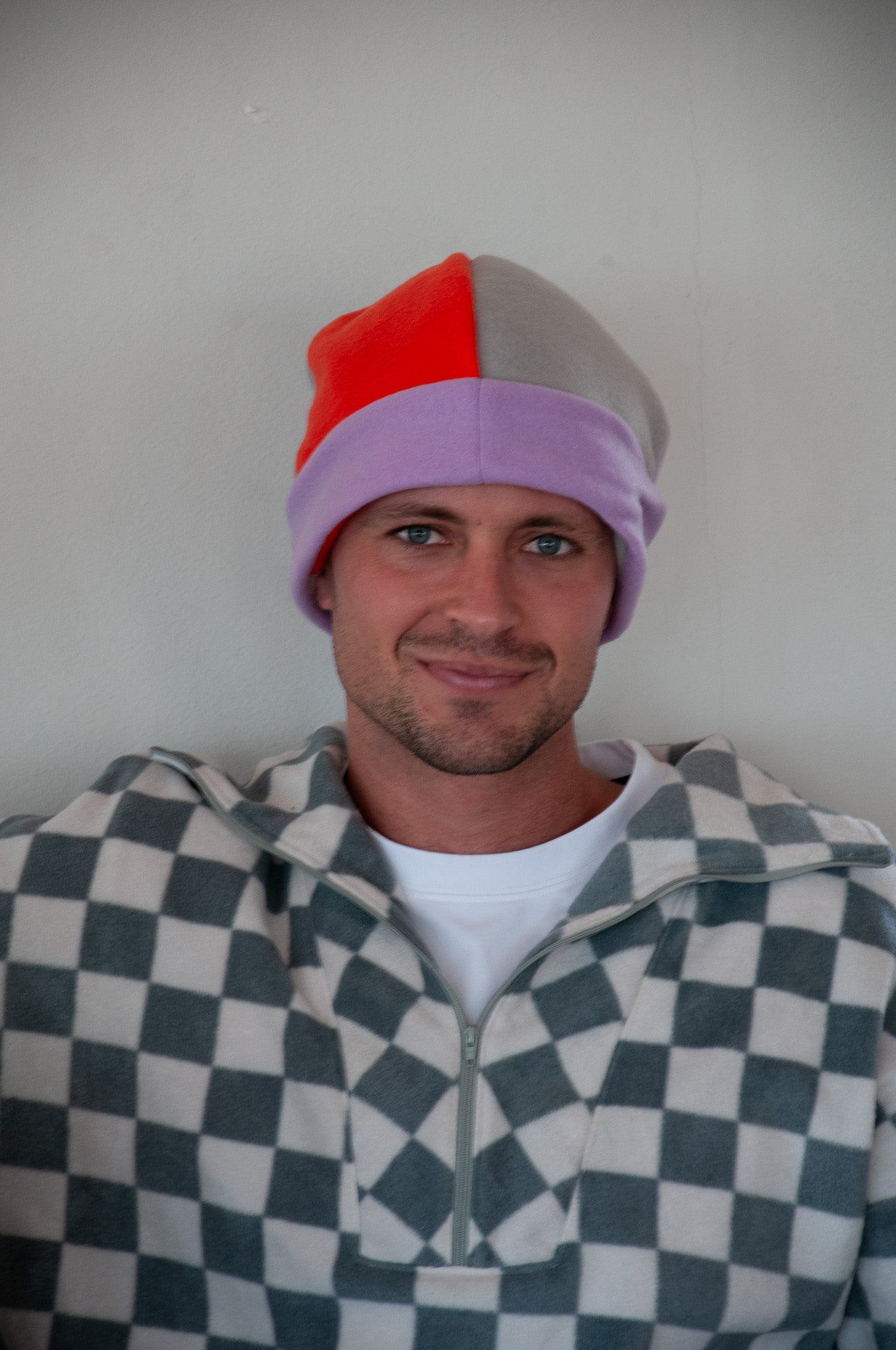 Multi-Coloured Fleece Beanie