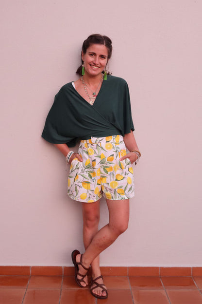 Pleated shorts - Lemons 🍋