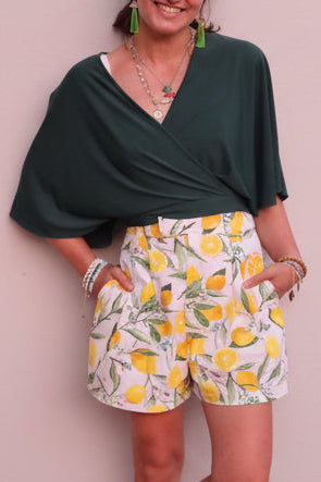 Pleated shorts - Lemons 🍋