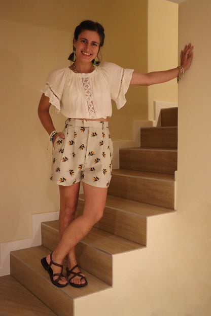 Pleated shorts - Bumblebees 🐝