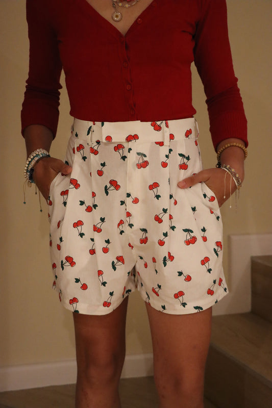 Pleated shorts - Cherries🍒