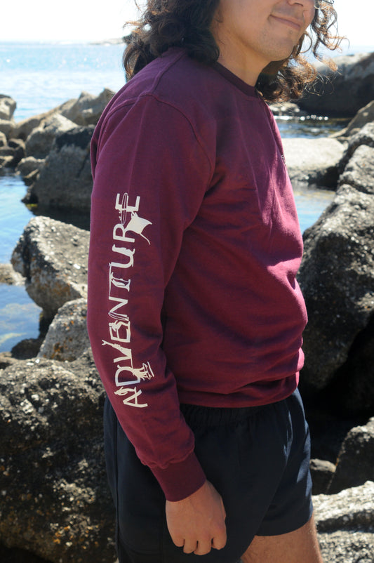 Adventure Crewneck - Maroon