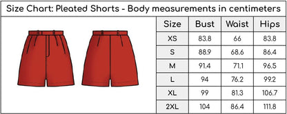 Pleated shorts - Lemons 🍋