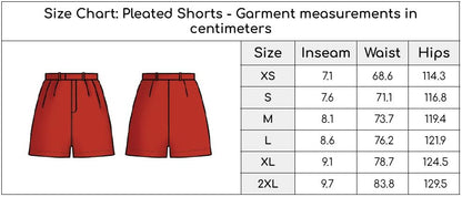 Pleated shorts - Lemons 🍋