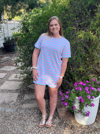 Candy floss T-Shirt Dress